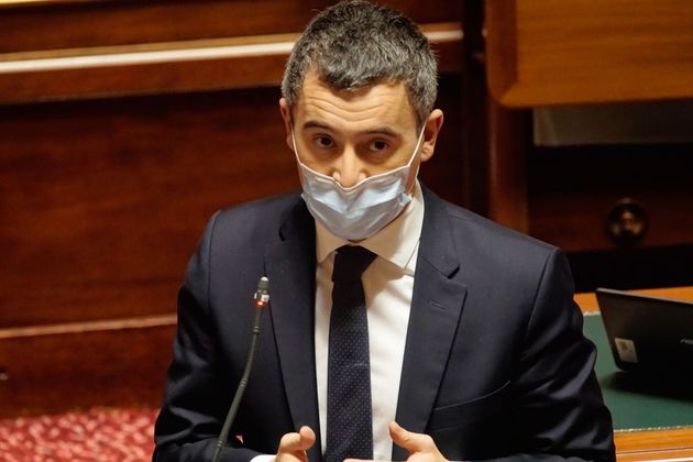 Le gouvernement retouche sa loi séparatisme au Sénat après la polémique sur l'école musulmane en Savoie (photo d'illustration de Gérald Darmanin prise le 9 décembre 2020)