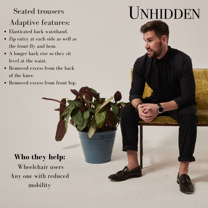 Adaptive Twill Trousers - Unhidden Clothing