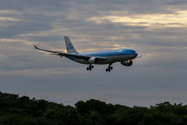 Un Airbus A330-200 KLM atterrissant au Brésil le 3 mai 2018