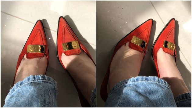 Prada shoes for £14 in Oxfam