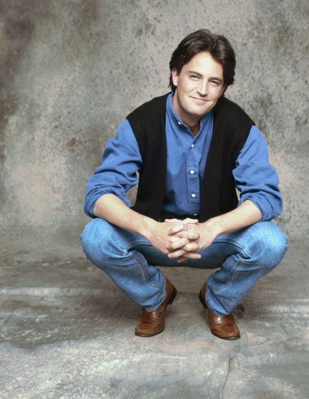 FRIENDS -- Pictured: Matthew Perry as Chandler Bing  -- (Photo by Reisig & Taylor/NBCU Photo Bank/NBCUniversal via Getty Images via Getty Images)