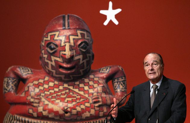 Jacqus Chirac inaugure le Musée du Quai Branly le 20 juin 2006 à Paris