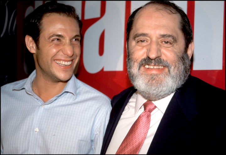 Antonio David con el que por aquel entonces era su abogado, Rodríguez Menéndez.