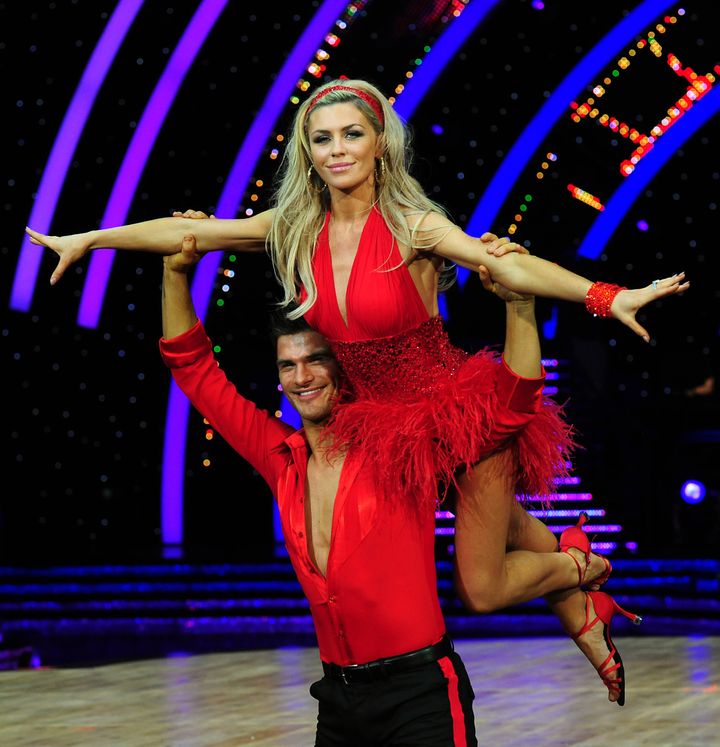 Abbey with partner Aljaž Škorjanec during a press call for the Strictly Come Dancing Live Tour 