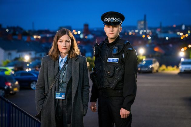 Gregory with co-star Kelly Macdonald, who plays DCI Jo Davidson