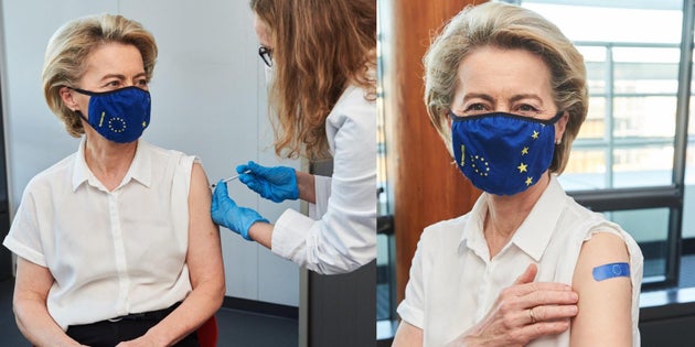 Vaccino Pfizer per Von der Leyen, domani Astrazeneca a Merkel Vaccino Pfizer per Von der Leyen, domani Astrazeneca a Merkel