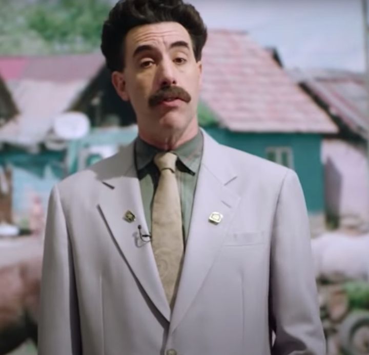 Sacha Baron Cohen as Borat in the new trailer