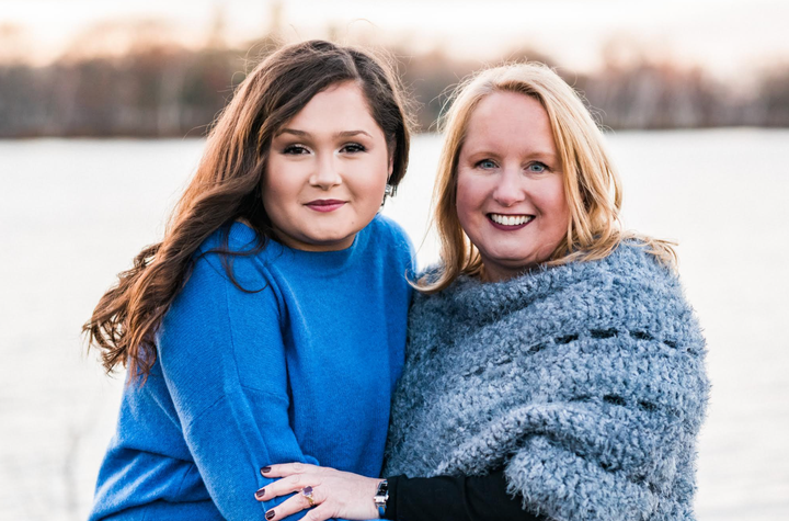 The author (left) and her mom, Jeanne Talbot.