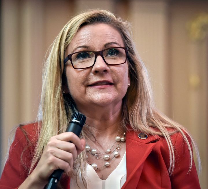 Virginia state Sen. Amanda Chase (R) has protested what she sees as the state GOP's efforts to block her path to the Republican gubernatorial nomination.