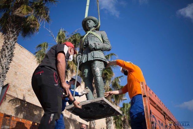 Justice decides that the last statue of Franco does not return to the streets of Melilla