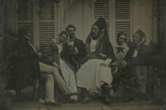 O Κωλέττης το 1842 στο Παρίσι, όταν υπηρετούσε ως πρεσβευτής της Ελλάδας στη γαλλική πρωτεύουσα (στα αριστερά διακρίνεται το ζεύγος Εϋνάρδου)