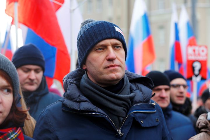 Russian opposition leader Alexei Navalny, seen here marching in 2018 in memory of politician and opposition leader Boris Nemtsov, has died during his lengthy imprisonment.