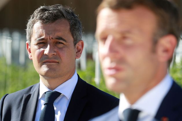 Gérald Darmanin et Emmanuel Macron, ici en visite à Chambord, le 22 juillet 2020.