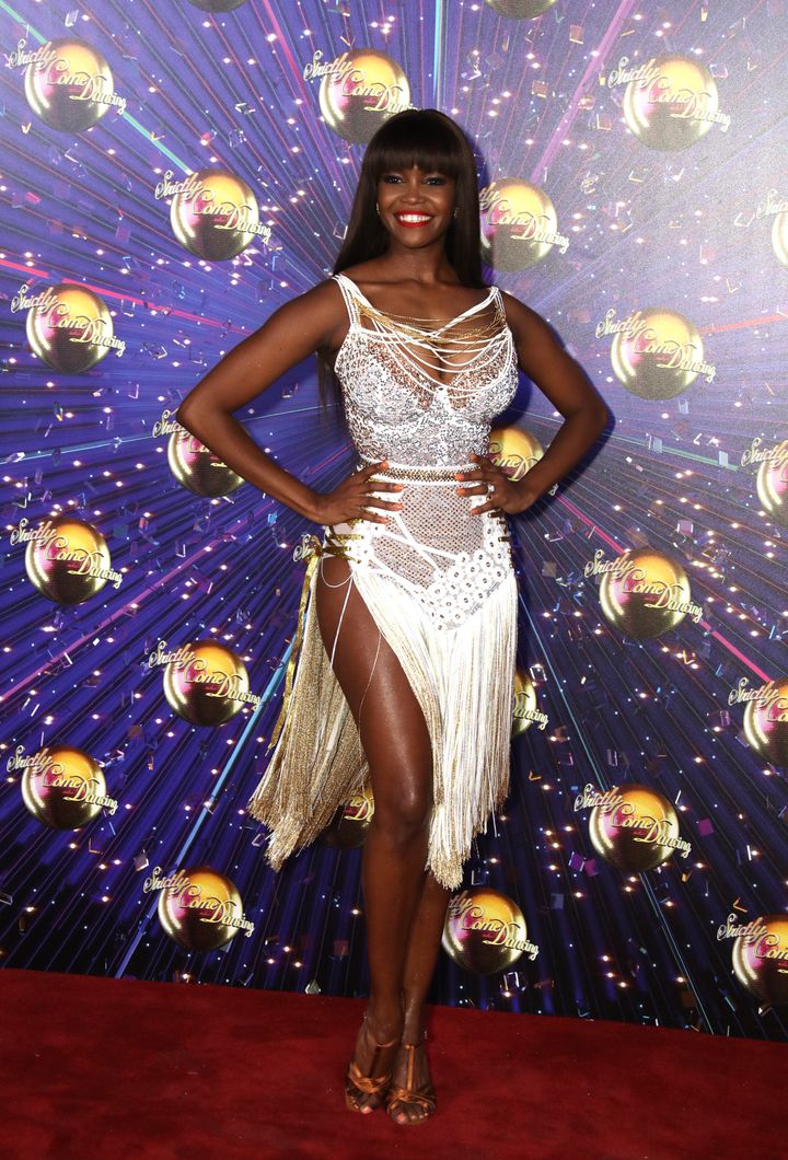 Strictly pro Oti Mabuse at the show's red carpet launch in 2019