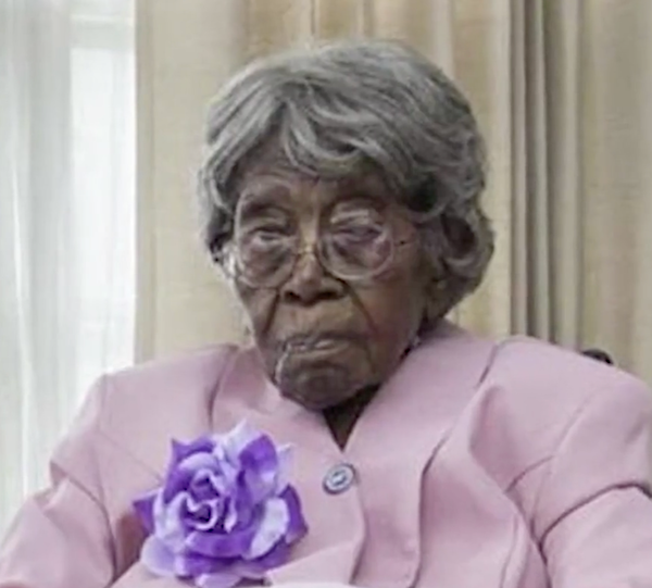 Hester Ford on what is believed to be her 116th birthday.