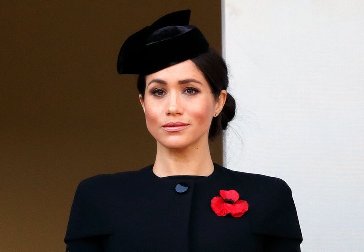 Meghan Markle, duquesa de Sussex, en el Domingo del Recuerdo de 2018.