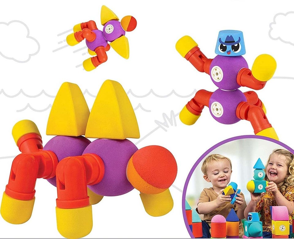 Blockaroo Magnetic Foam Building Blocks, Soft Foam Blocks To Develop Early  Stem Learning Skills, Ultimate Bath Toy For Toddlers & Kids - Roadster Set  : Target