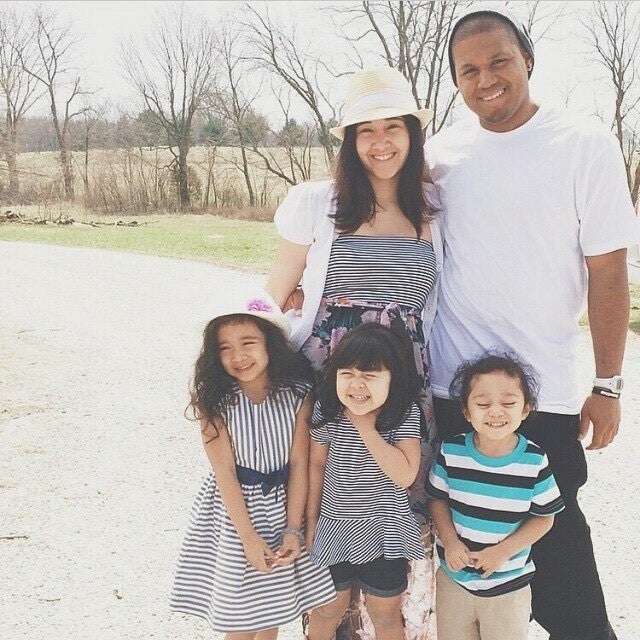 Kris Mauna and her family.