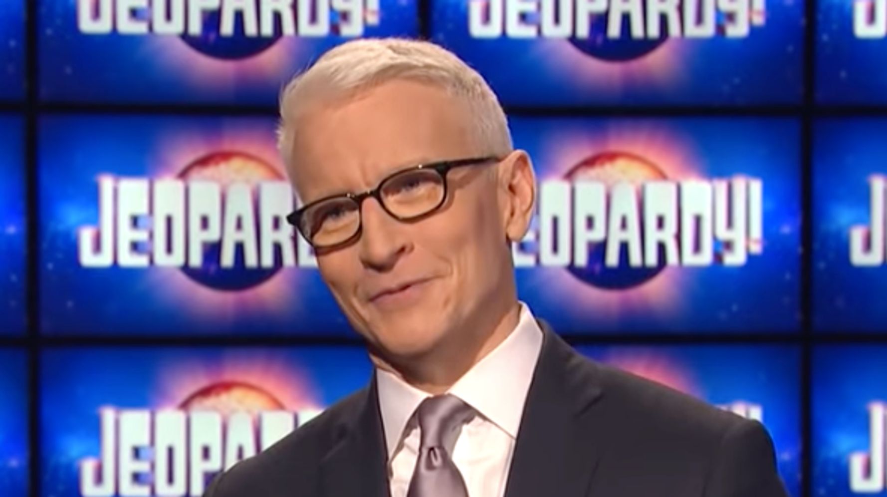 Anderson Cooper’s son watching him on TV for the first time is super in love