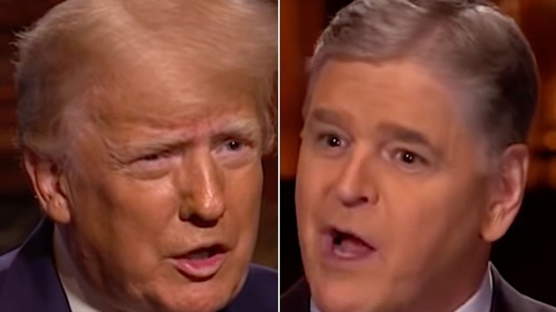 Sean Hannity Mocked For 'Insane' Praise Of Trump During Bonkers Fox News Interview