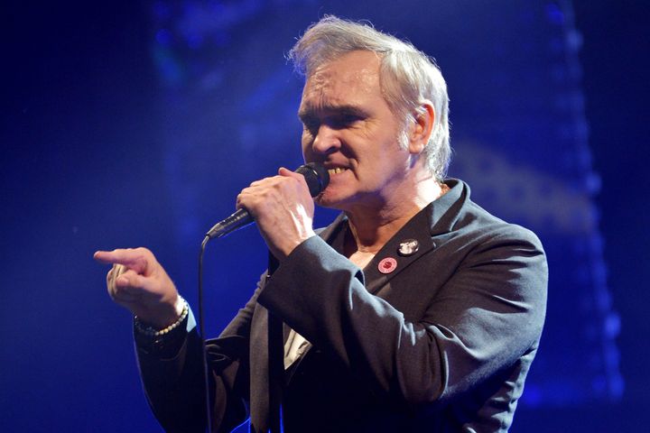 Morrissey performing at Wembley Arena in 2020