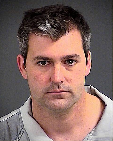 Slager, seen following his arrest in 2015, was sentenced to 20 years in prison for Scott's shooting death. 