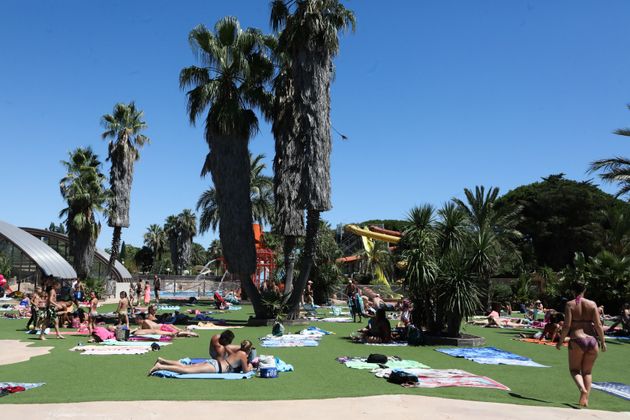 Le camping d'Argèles-sur-Mer le 5 août 2020, quelques semaines après la fin du 1er confinement face à l'épidémie de Covid-19.