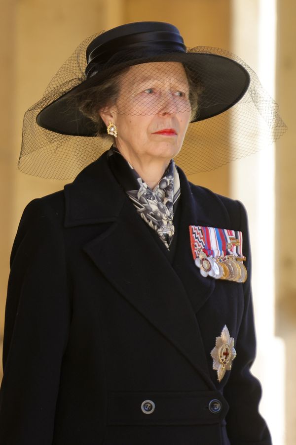 Princess Anne, pictured during the Ceremonial Procession.