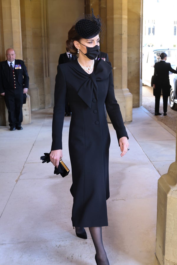 Kate Middleton during the funeral of Prince Philip.