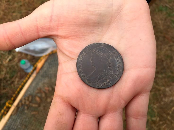 This 1808 Liberty coin was found at a homesite on Maryland's Eastern Shore where archaeologists believe Harriet Tubman's father, Benjamin Ross, lived. 