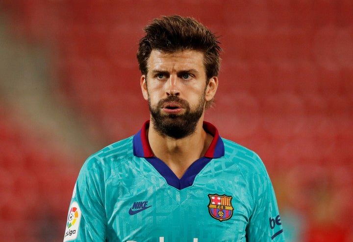 Gerard Piqué, en un partido con el Barcelona.