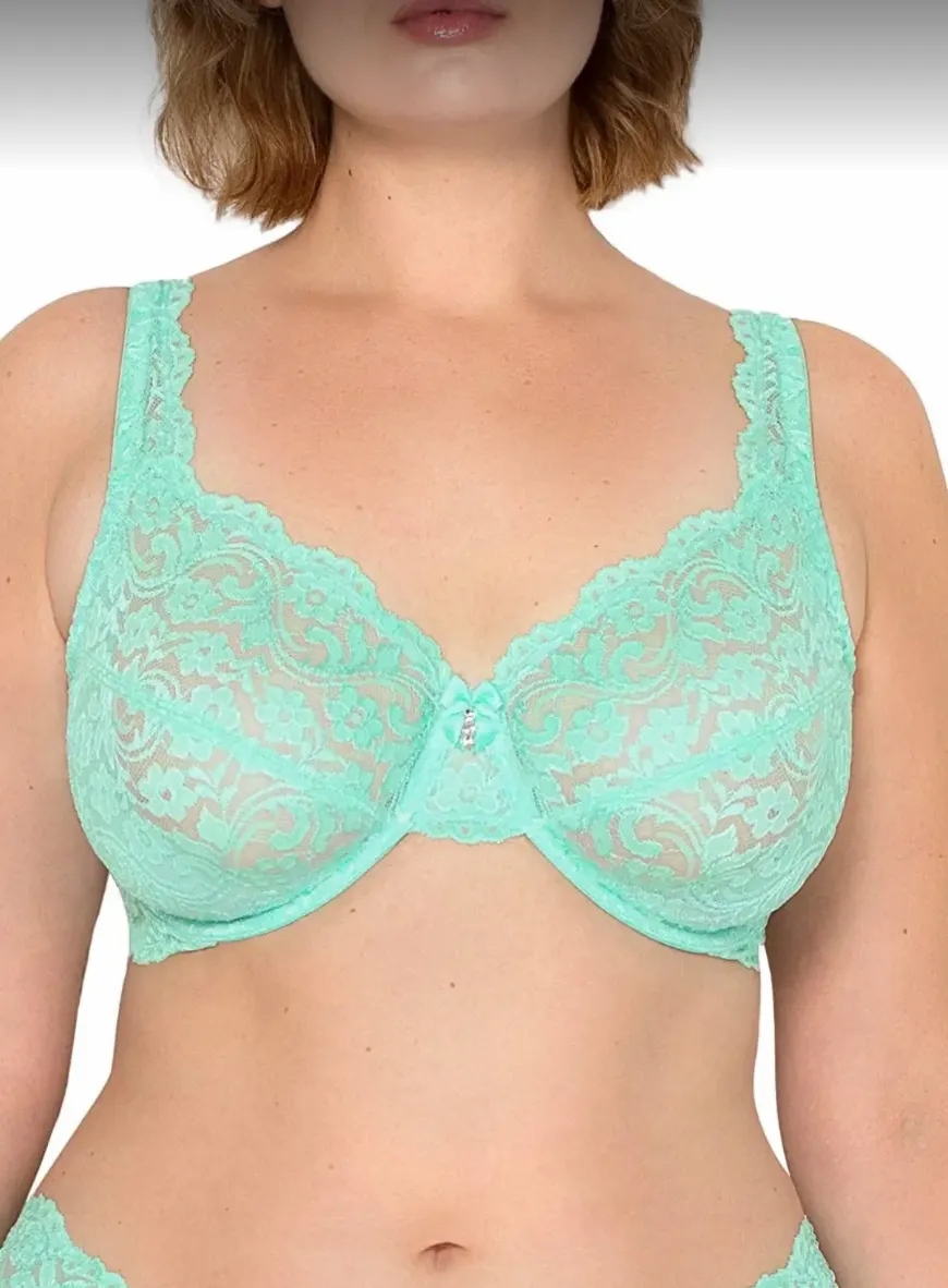 HSIA Pretty In Petals Matching Lace Bra and Panty Set Comfort Bra
