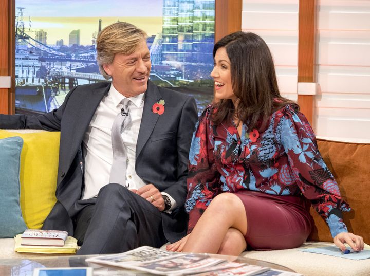 Richard Madeley and Susanna Reid on the set of Good Morning Britain