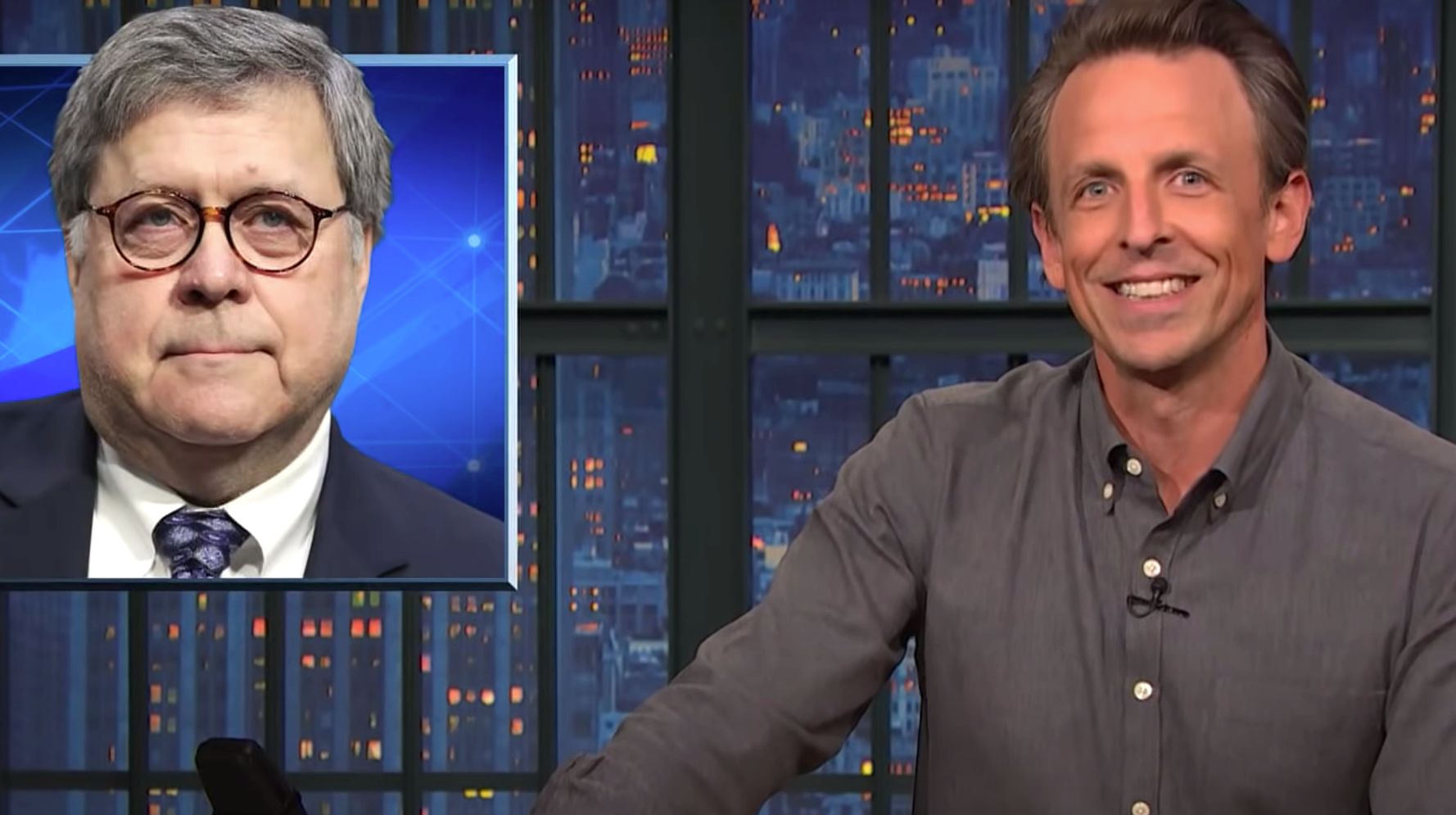 Seth Meyers Goes To Town On Bill Barr’s Book Deal