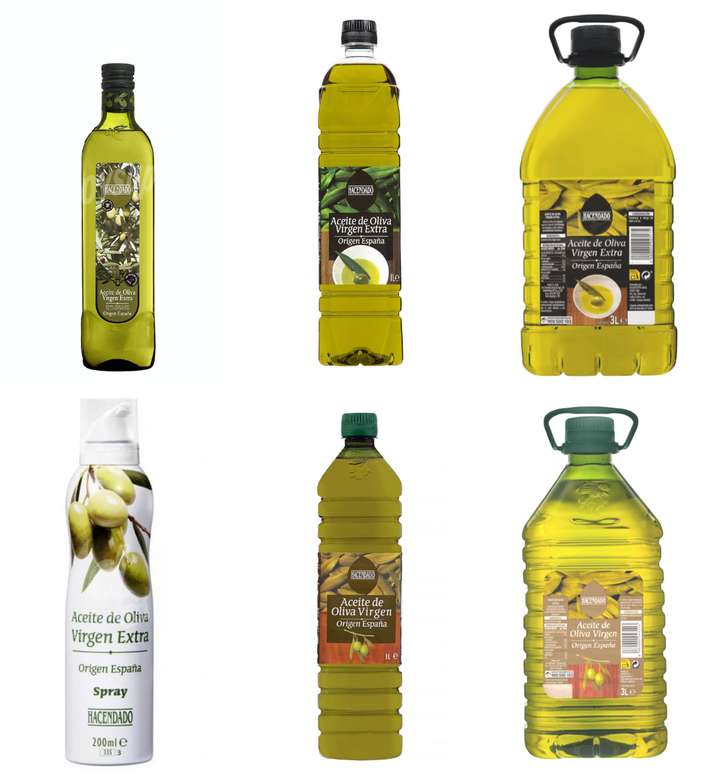 Oferta de aceite virgen y virgen extra de Mercadona.