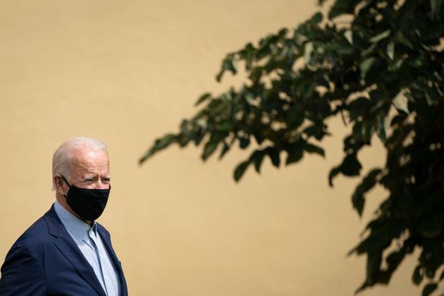 Le président américain Joe Biden, alors candidat démocrate, s'exprime sur le réchauffement climatique le 14 septembre 2020 à Wilmington, dans le Delaware.