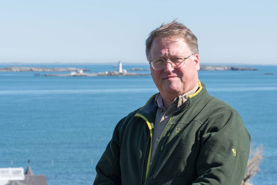 Charles McCreery worked as an oceanographer at the Bureau of Ocean Energy Management from 2013 to 2018. He's pictured here at Fort Revere, a historical site in Hull, Massachusetts.