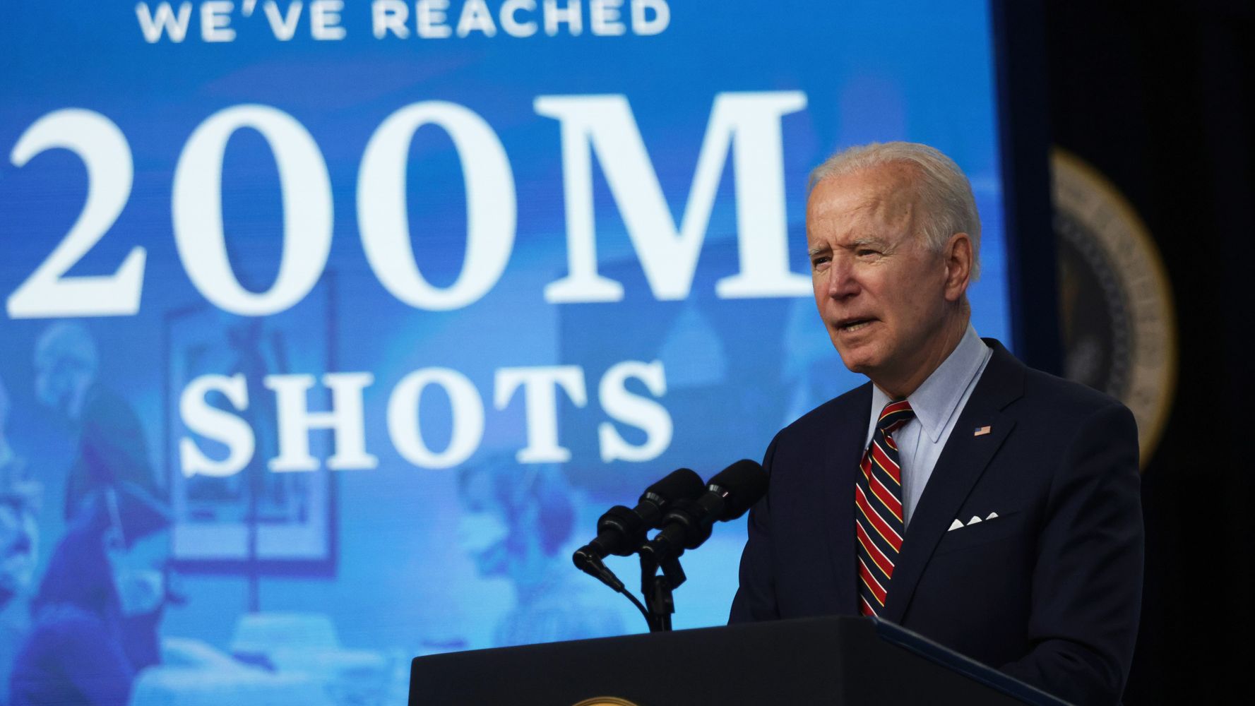 COVID-19 Vaccinations Taper As Biden Urges Paid Leave