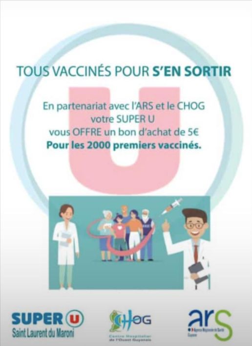 Pour encourager la vaccination en Guyane, ce supermarché offre des réductions