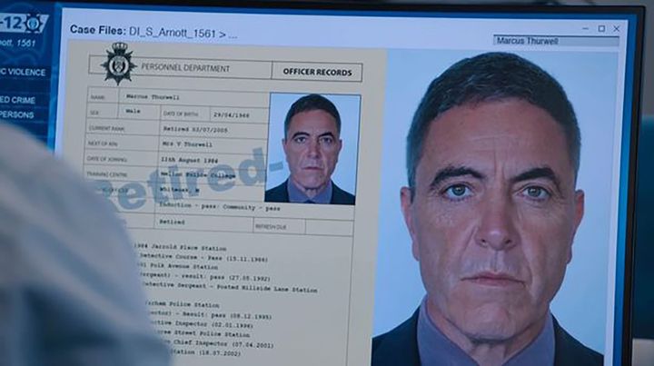 James Nestbitt only appeared in photographs as Marcus Thurwell