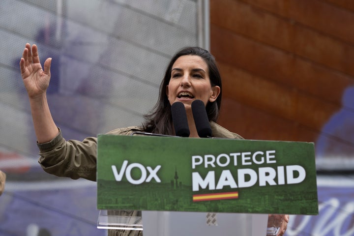 Rocío Monasterio, candidata de Vox a las elecciones de la Comunidad de Madrid.