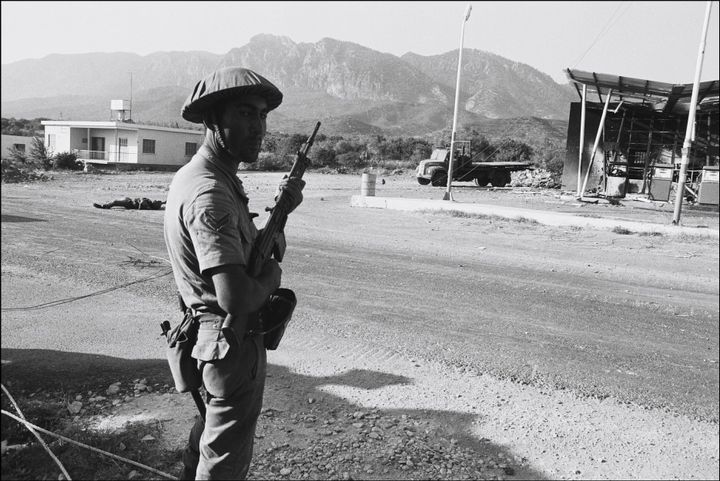 23 Ιουλίου 1974 Τούρκος στρατιώτης κοντά στην Κερύνεια 