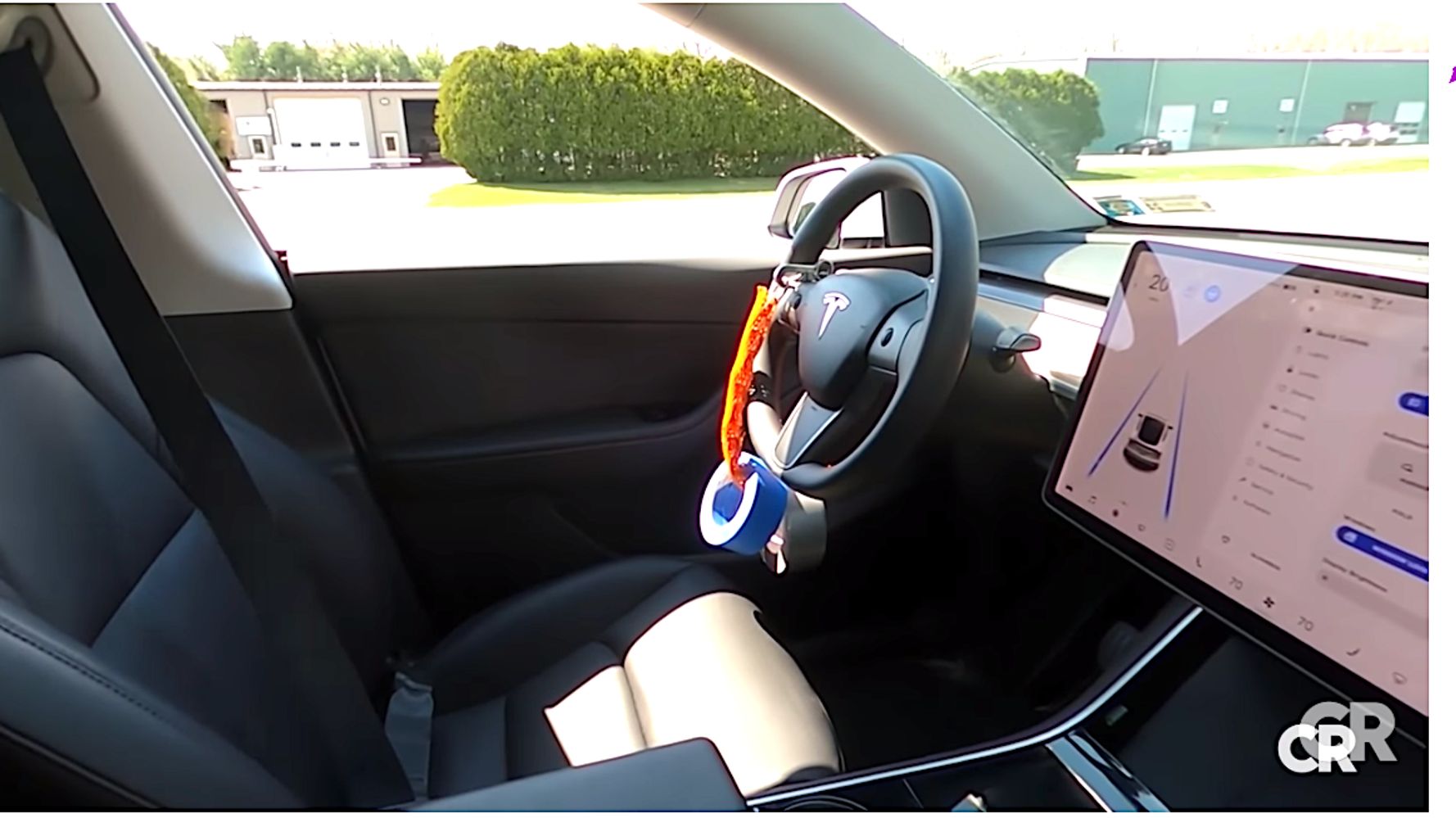 Watch Consumer Reports Trick A Tesla Into Driving Without A Driver