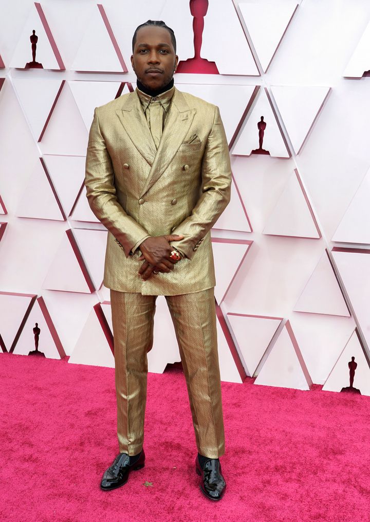 Leslie Odom Jr. attends the 93rd Annual Academy Awards.
