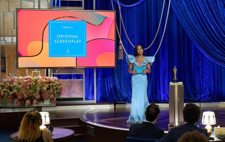 Regina King speaks onstage during the 93rd Annual Academy Awards.