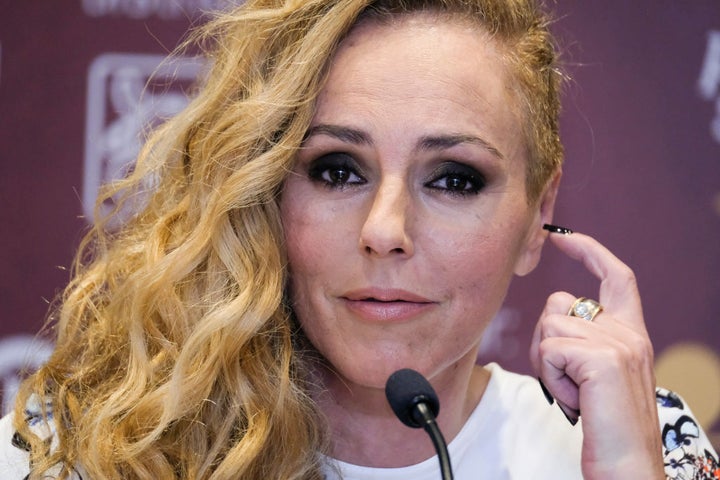 Rocio Carrasco en la presentación del espectáculo ''Que no daría yo por se Rocío Jurado'' en enero de 2020.