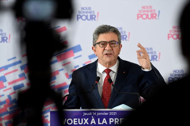 Jean-Luc Mélenchon photographié lors de ses vœux à la presse le 15 janvier (illustration)