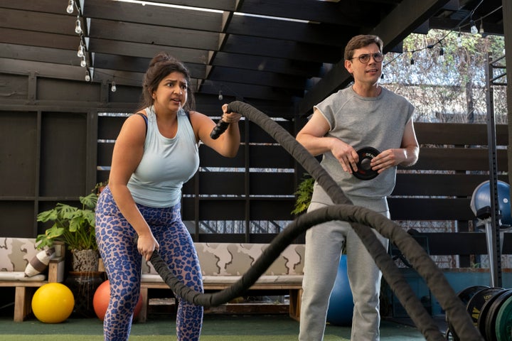 Punam Patel (left) and Ryan O'Connell in Netflix's "Special."