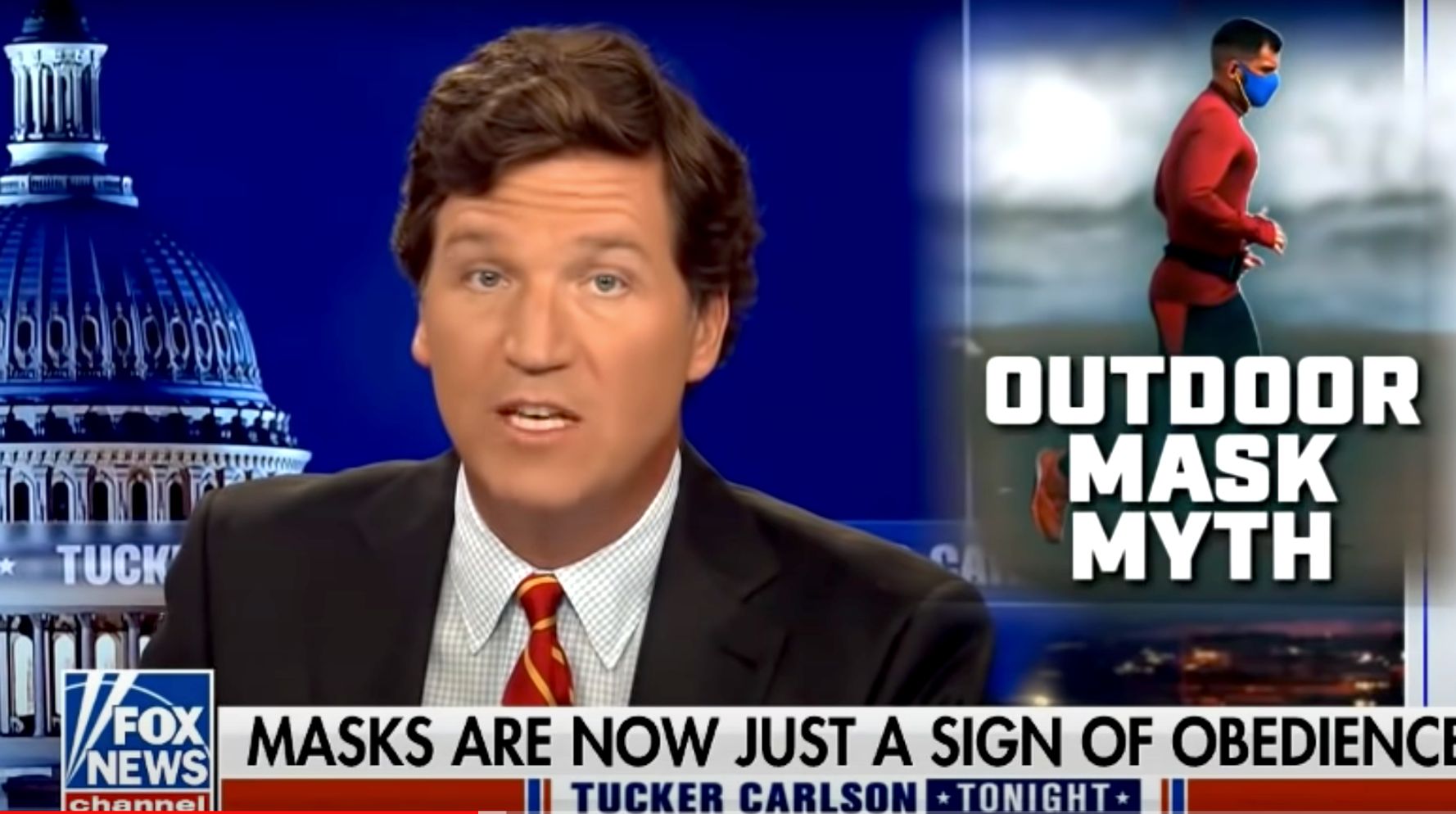 Tucker Carlson Condemned After Urging Viewers To Harass Strangers Wearing Masks