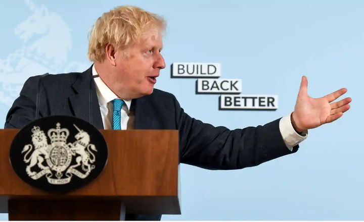 Boris Johnson has used his party's "Build Back Better" slogan across government